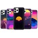 Vaporwave Phone Case 80's Cases for iPhone 14, 13, 11 Pro, 12, XR, XS, X, 8, 7, SE, Samsung A12, S20, S21, S22, A40, A73, A33, Huawei P30 
