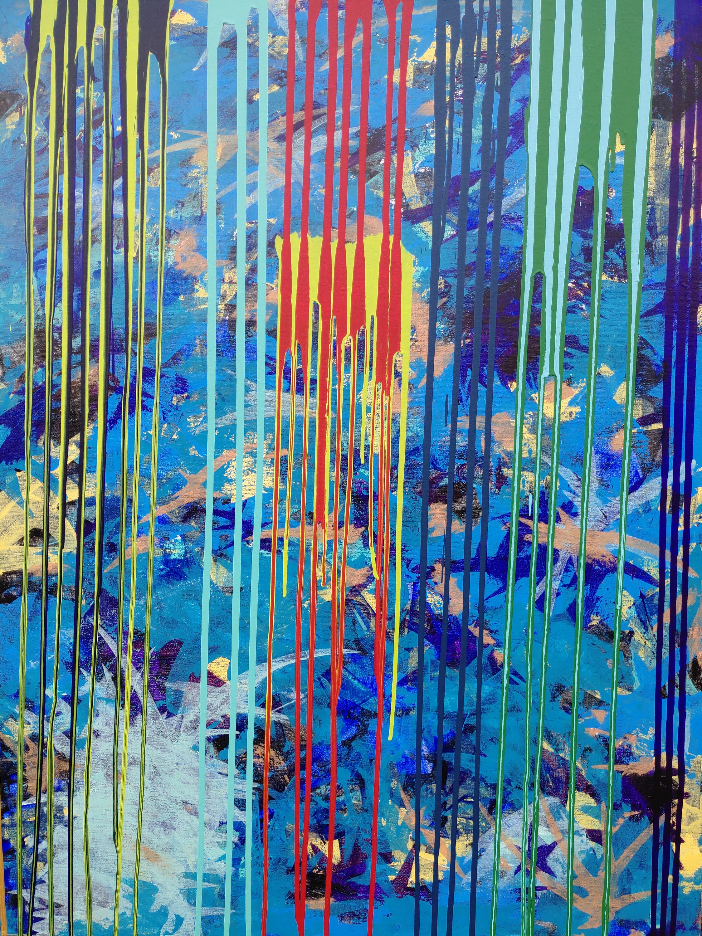 36x48 Abstract wall art Acrylic 259.00 Etsy