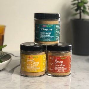 Set of 3 Umami, Spicy, Sweet & Sour Choose Your Flavors Plant-Based Seasoning zdjęcie 1