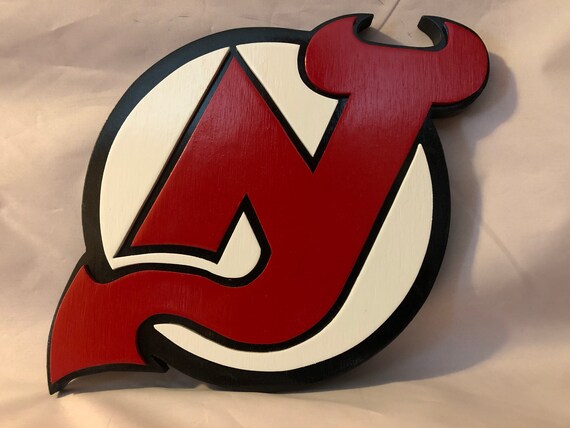 New Jersey Devils Wood Sign