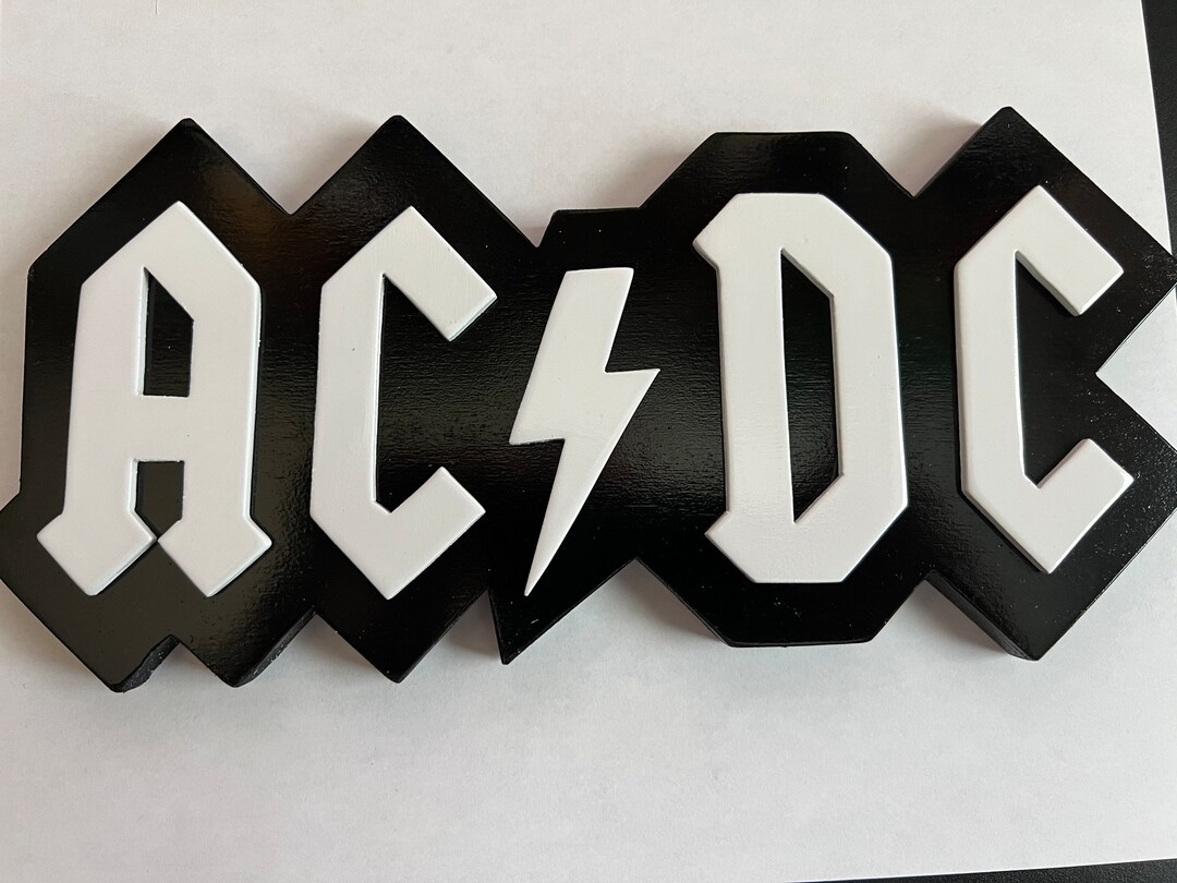 AC DC Wood Sign - Classic Rock! - Etsy
