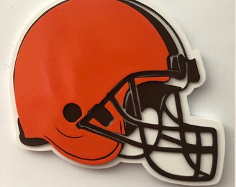 Cleveland Browns Helmet Wood Sign