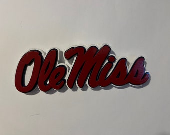 Ole Miss University Wood Sign