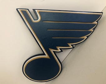 St. Louis Blues Wood Sign