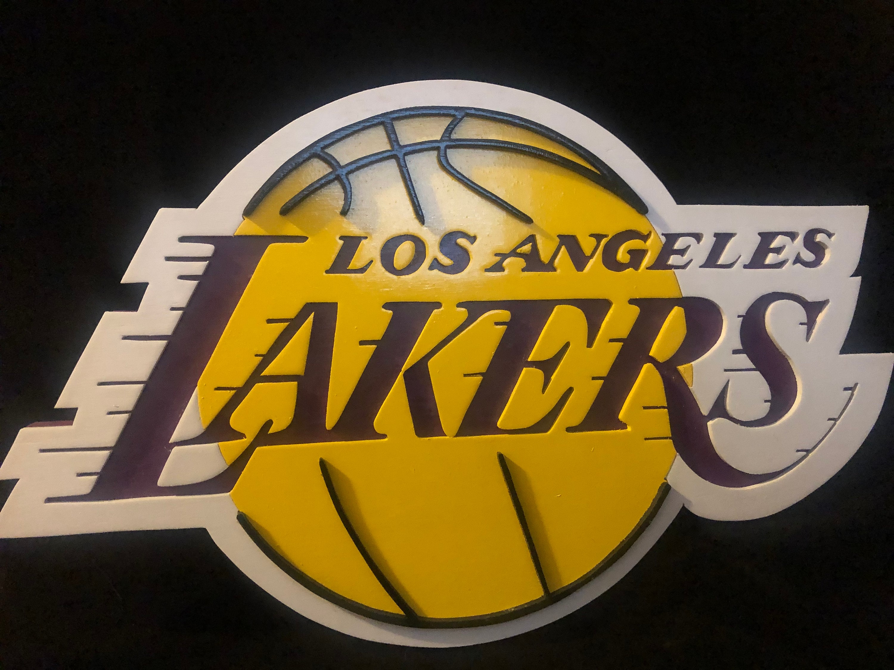 Los Angeles Lakers Wood Sign - Etsy