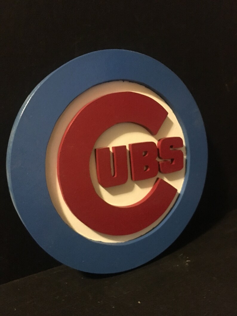 Chicago Cubs Wood Sign