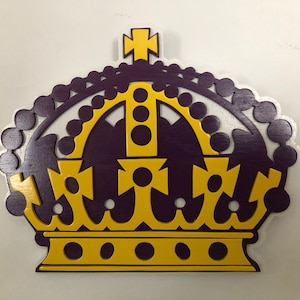 Los Angeles Kings Wood Sign - Old Crown