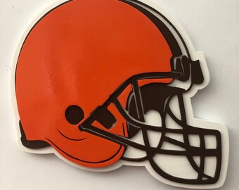 Large Cleveland Browns Helmet Wood S