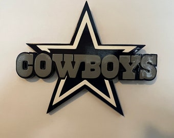 Large Dallas Cowboys Wood Sign