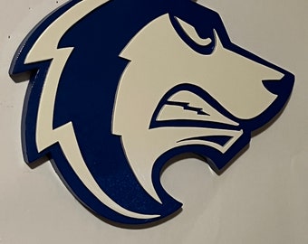 The Colorado State University Pueblo ThunderWolves Wood Sign