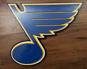 St. Louis Blues Wood Sign
