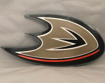 Anaheim Ducks Wood Sign