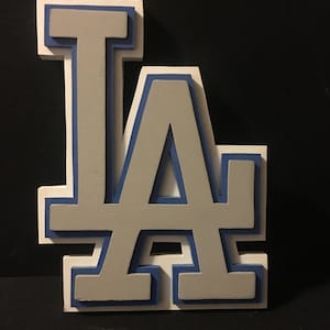 Open Road Brands Los Angeles Dodgers MDF Wood Wall Art 90182719-s