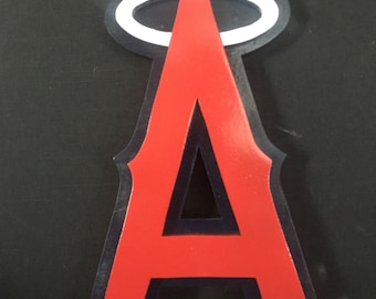 Los Angeles Angels of Anaheim Wood Sign