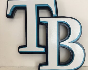 Tampa Bay Rays Wood Sign