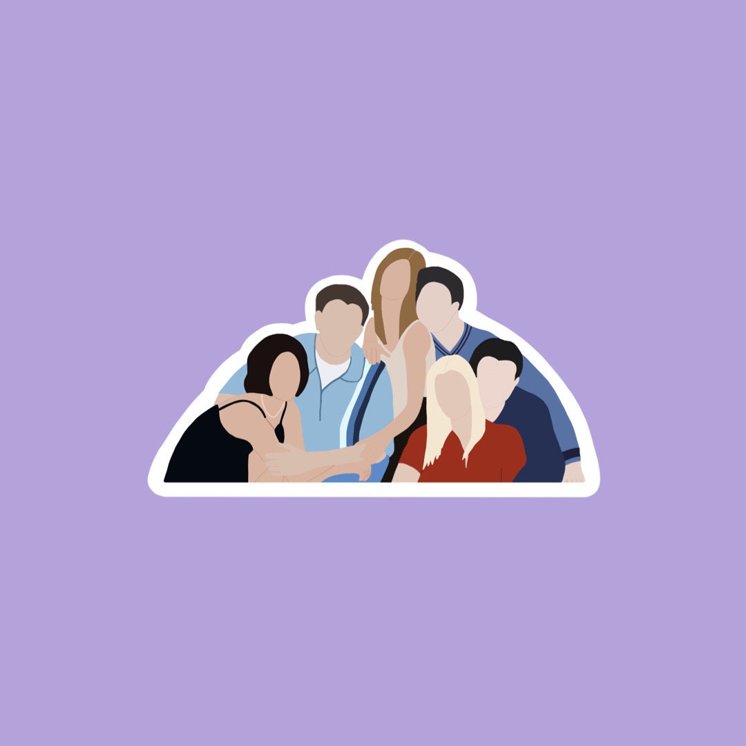 Friends Inspired Sticker Pack | Die-cut Water Resistant Laptop and ...