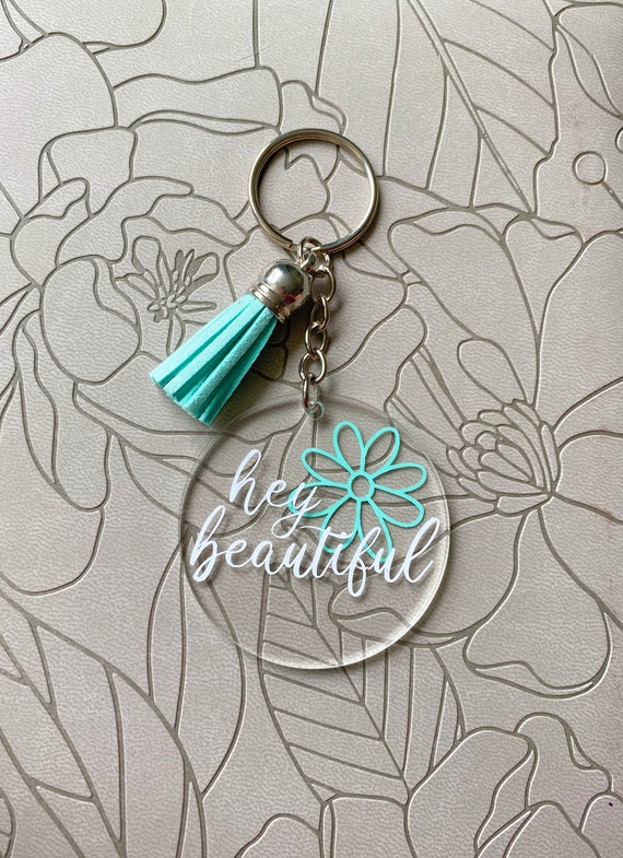 Hey Love Acrylic Keychain Hey Love Acrylic Keychain