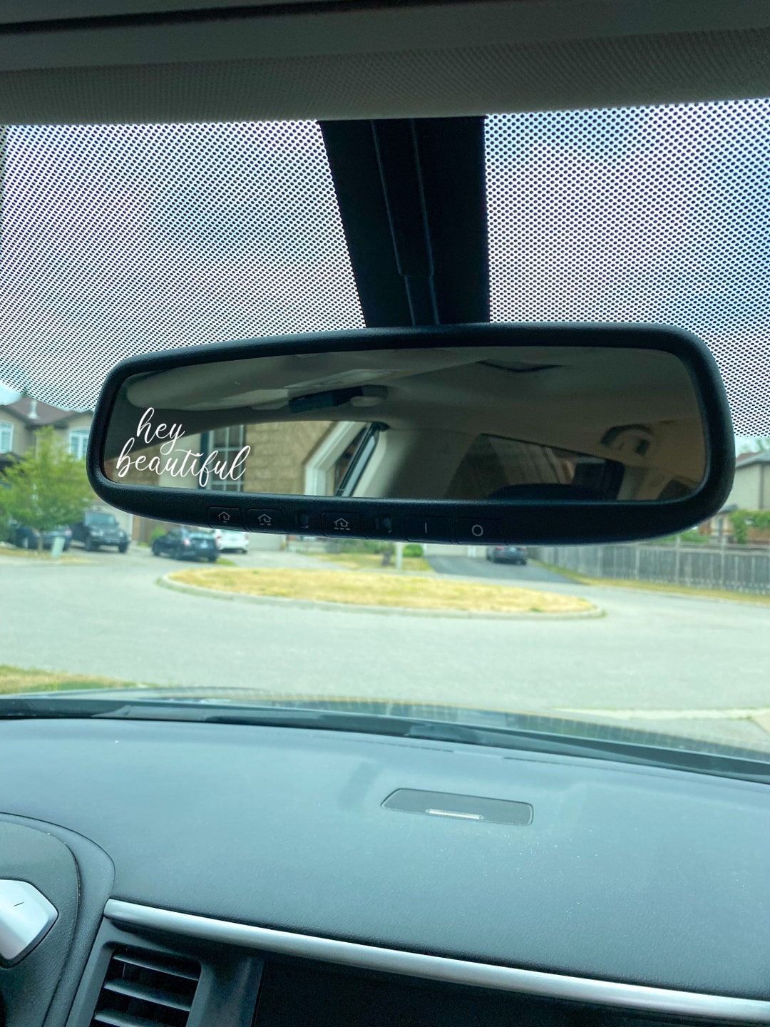 Free Rear View Mirror Decals Hey Beautiful Mini Car Mirror Decal | Rear View Mirror Decal | Mini ...