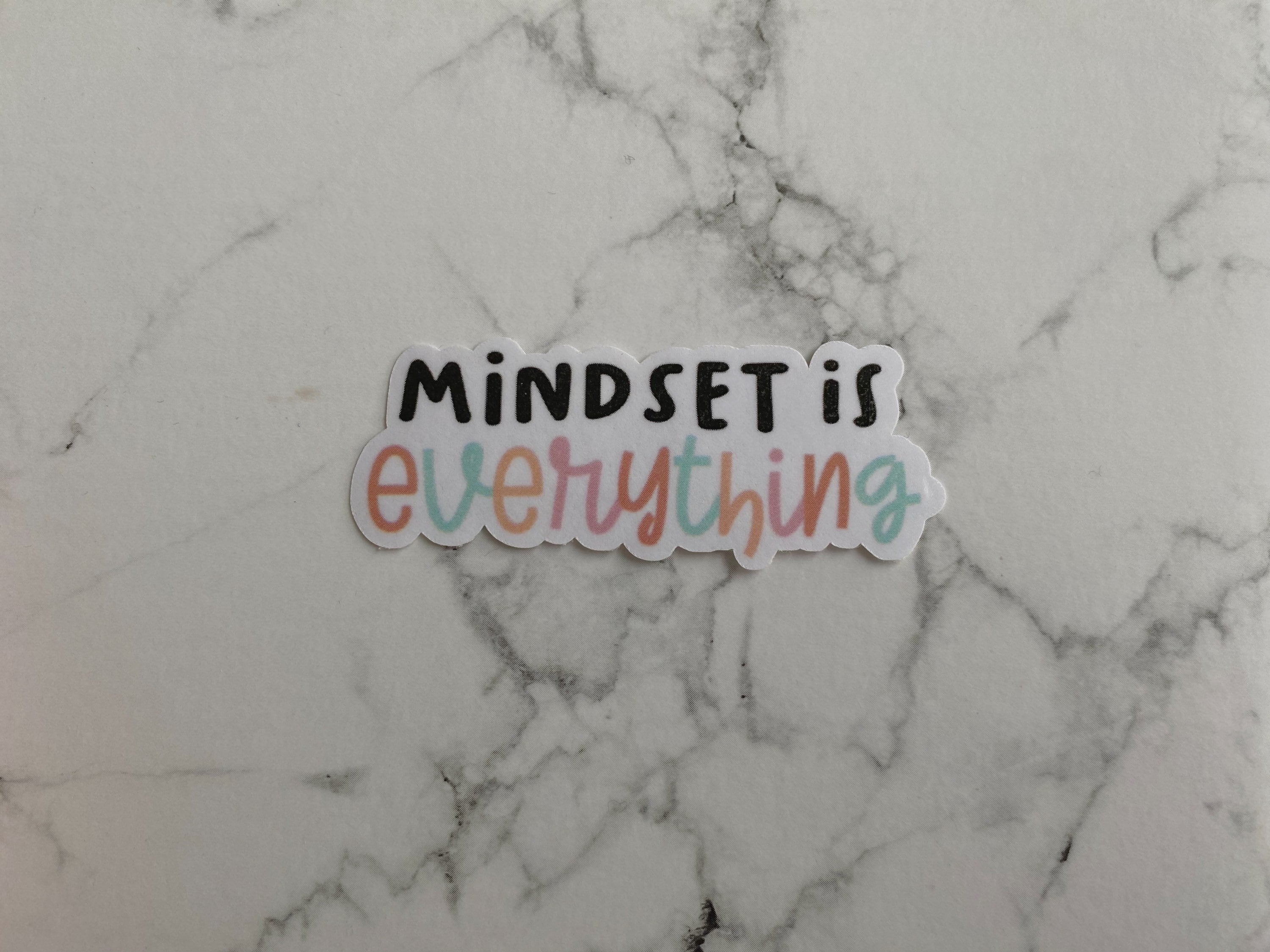 Mindset is Everything Sticker Positivity Motivation Etsy