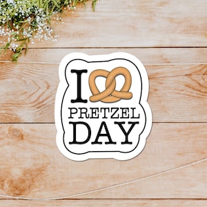 Pretzel Day The Office Waterproof Vinyl Sticker
