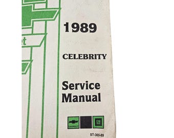 シボレー　シェビー　電装マニュアル　サービスマニュアル 1989 シボレー セレブリティ サービスマニュアル GM ゼネラル