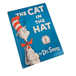 Vintage Dr. Seuss The Cat In The Hat Hardcover Buch 1957 Anfänger Accessoires House