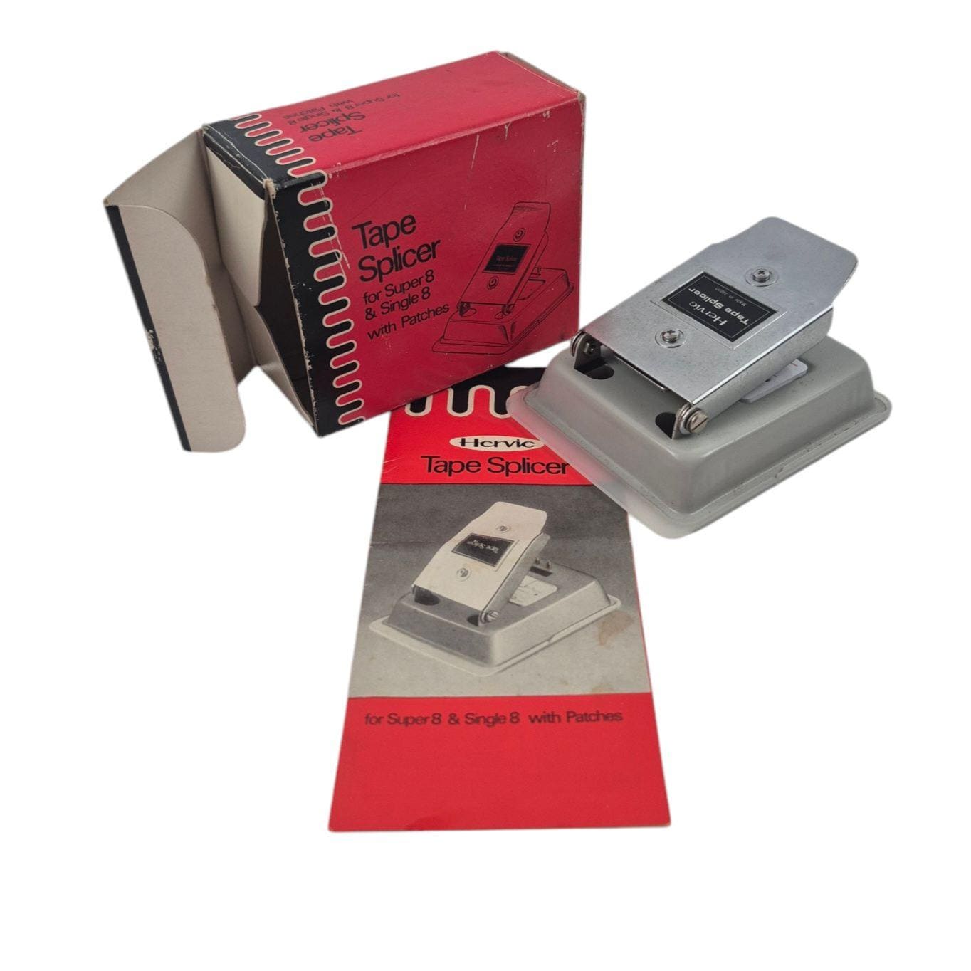 スーパー8 フィルム編集 カッター スプライサー Hervic製 Hervic Tape Splicer for Supe 8 Single 8 Vintage Film Editing