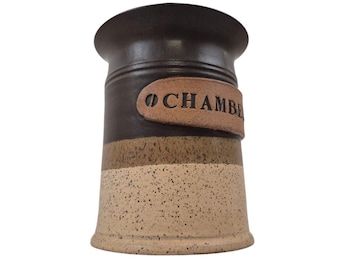 引き取り限定！ 陶器の花瓶 ベージュ・ブラウン・黒 チェンバーズ