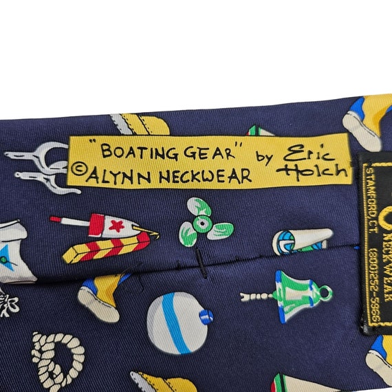 Alynn Neckwear Mens Neck Tie Silk Boating Gear Er… - image 4