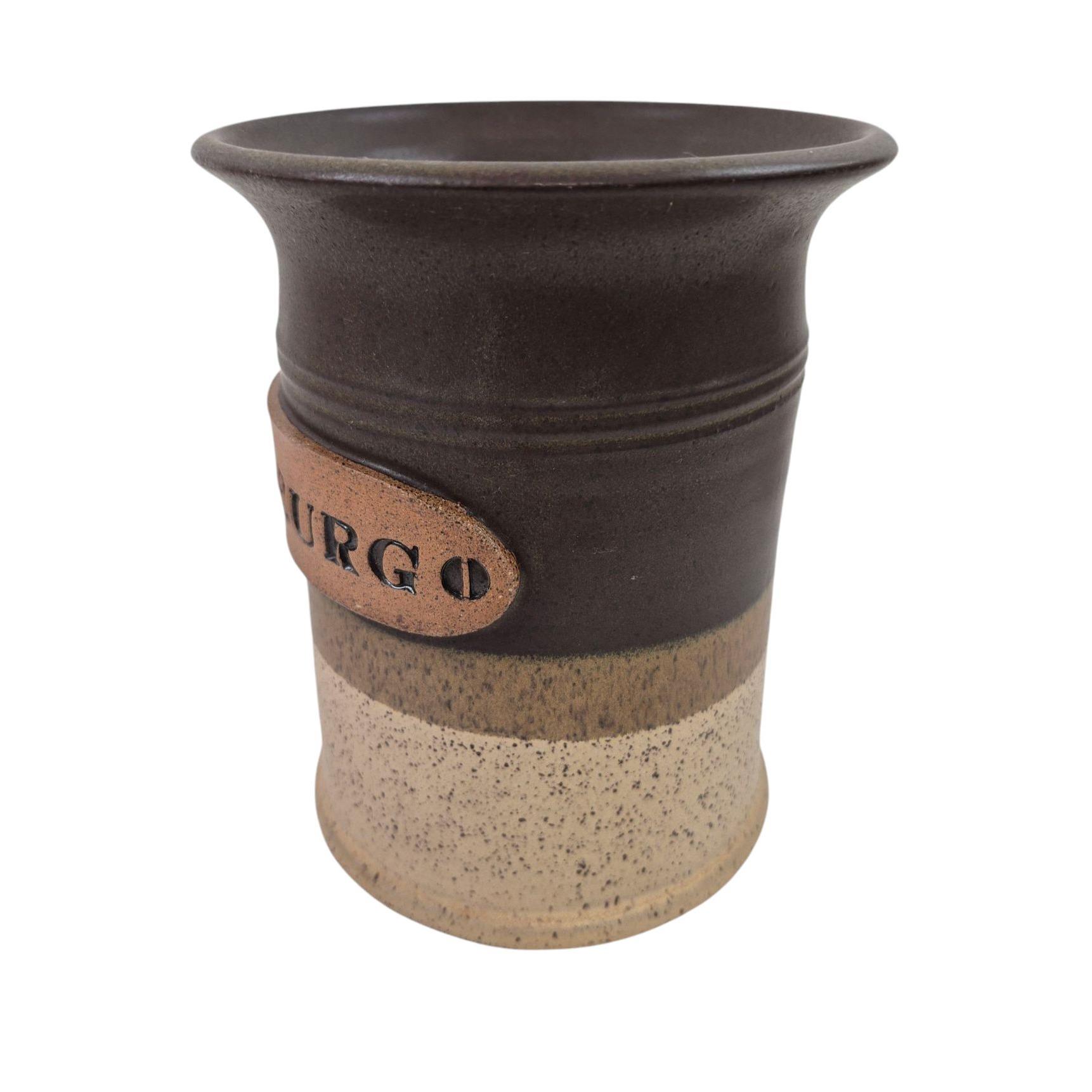 引き取り限定！ 陶器の花瓶 ベージュ・ブラウン・黒 56730491590_C_1.jpg