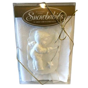 Lot de décorations en carton sculpté Snowbabies 56 67818 en boîte Étoile de pêche en boîte