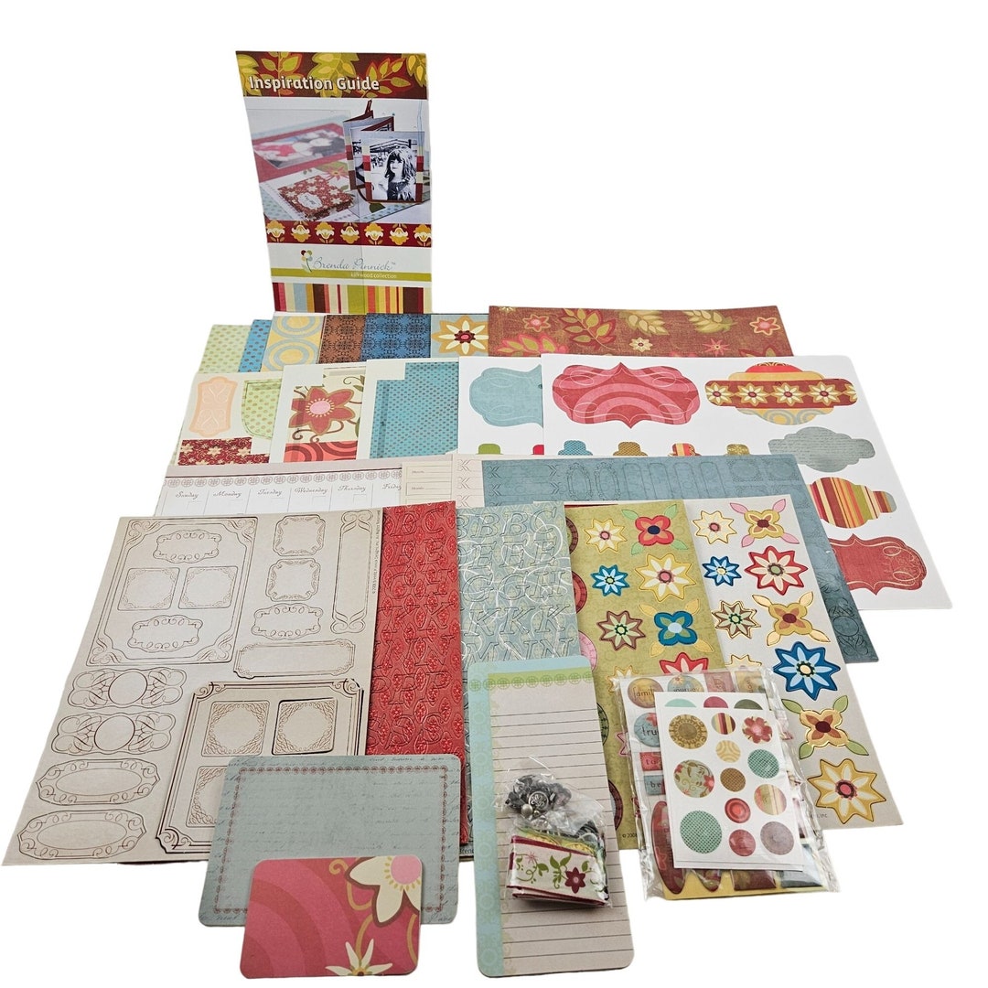 Brenda Pinnick Scrapbook Kit Kirkwood Collection Paper Stickers ...
