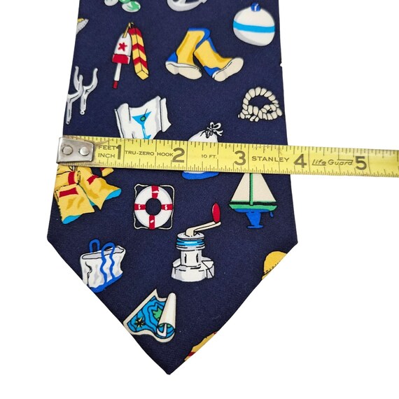 Alynn Neckwear Mens Neck Tie Silk Boating Gear Er… - image 9