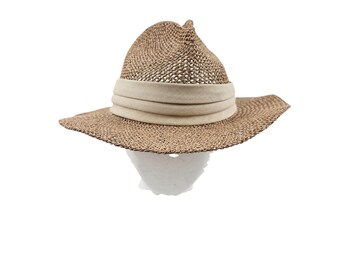 Cute Natural Straw Hat by Lord & Taylor Vintage Lord & Taylor Straw Sun Hat w/ Bow Women main image 3