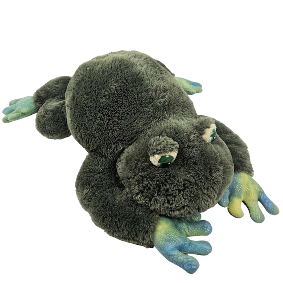 Aurora World Stuffed Animal Frog Green Plush Pet Toy 19 Plastic
