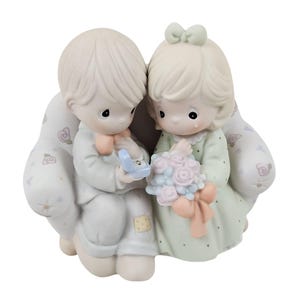 Precious Moments Say I Do 1996 Figurine Enesco Collectible Couple On Sofa
