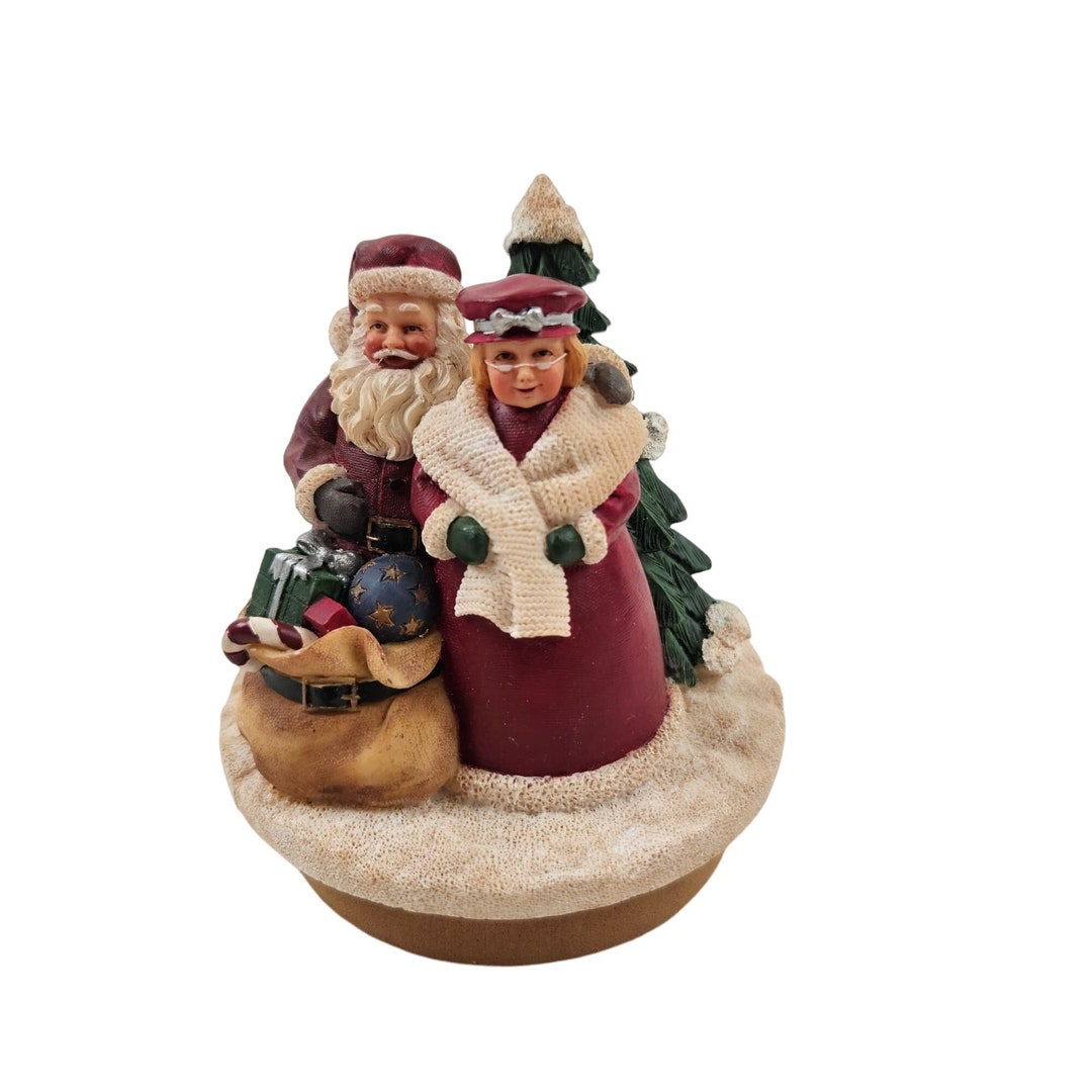 Yankee Candle Topper Santa Mrs Claus Christmas Tree Our Etsy