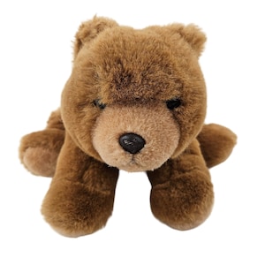 Bearland Oso Felpa Marrón Colocación Ojos Plásticos Peluche 1990s Juguete Corea