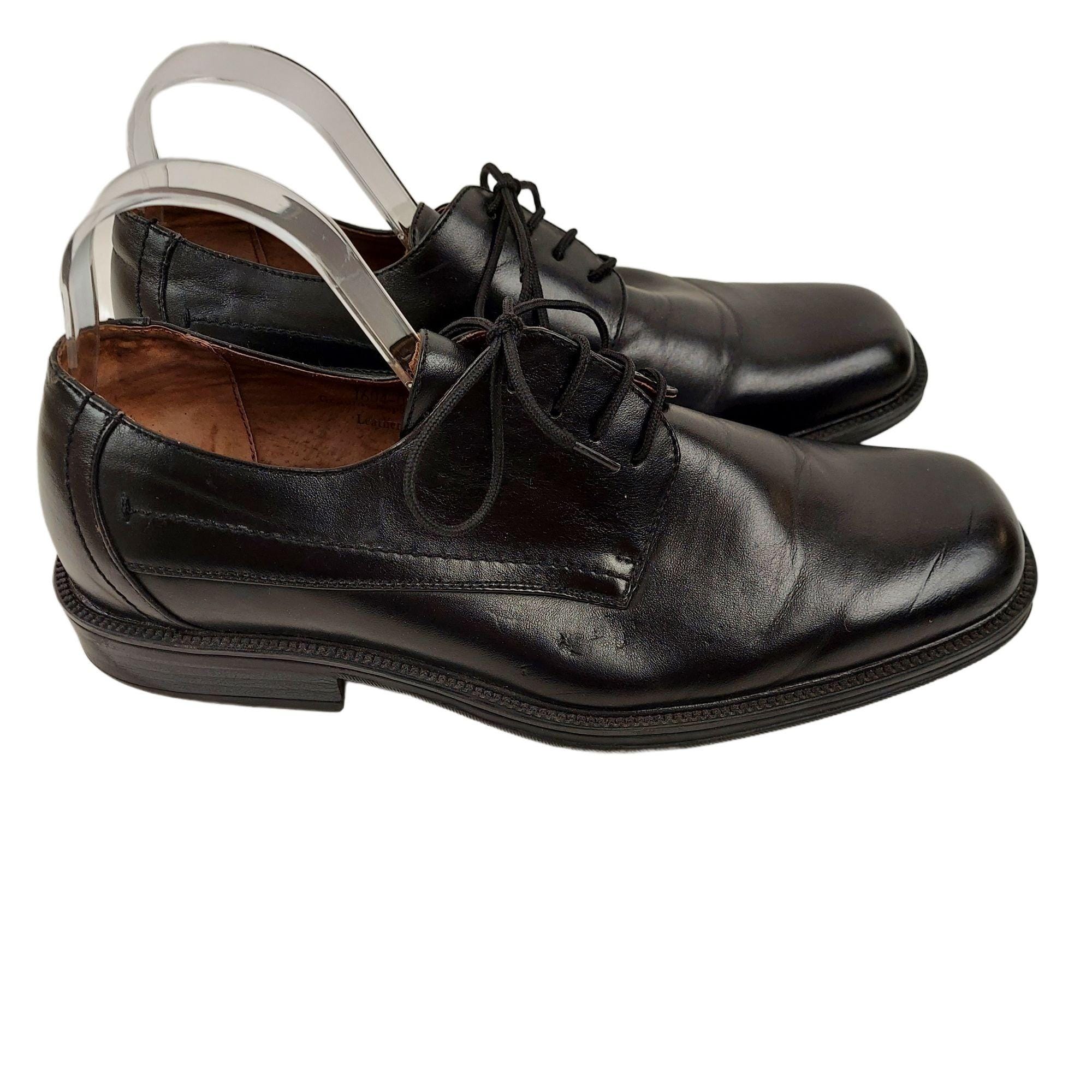 Carlo Pradi Executive Black Lace up Dress Shoes Stabilizer 