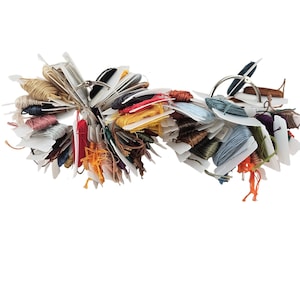 Assorted Embroidery Floss Skeins On Organizer Cards 60+ Labeled Needlepoint
