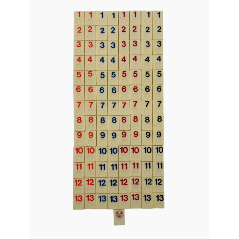 Vintage Rummikub Miniature Tile Rummy Game Travel E Herzano Etsy