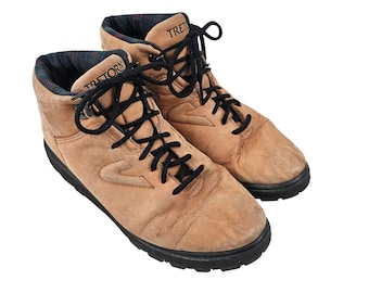 Tretorn-wandelschoenen damesmaat 7 veterschoenen lichtbruin suède vintage