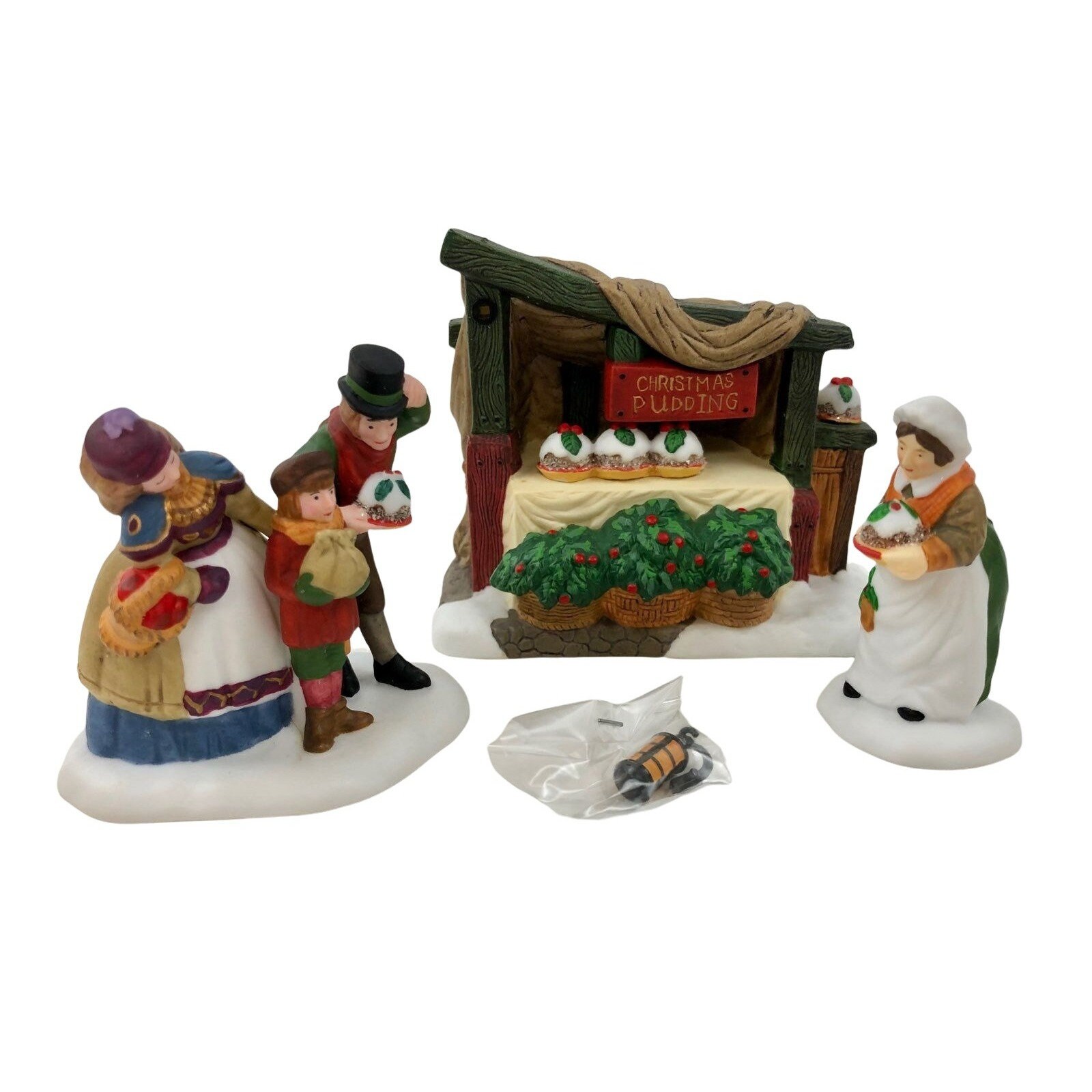 Department 56 Christmas Pudding Costermonger 58408 Dickens Village Figures 1997