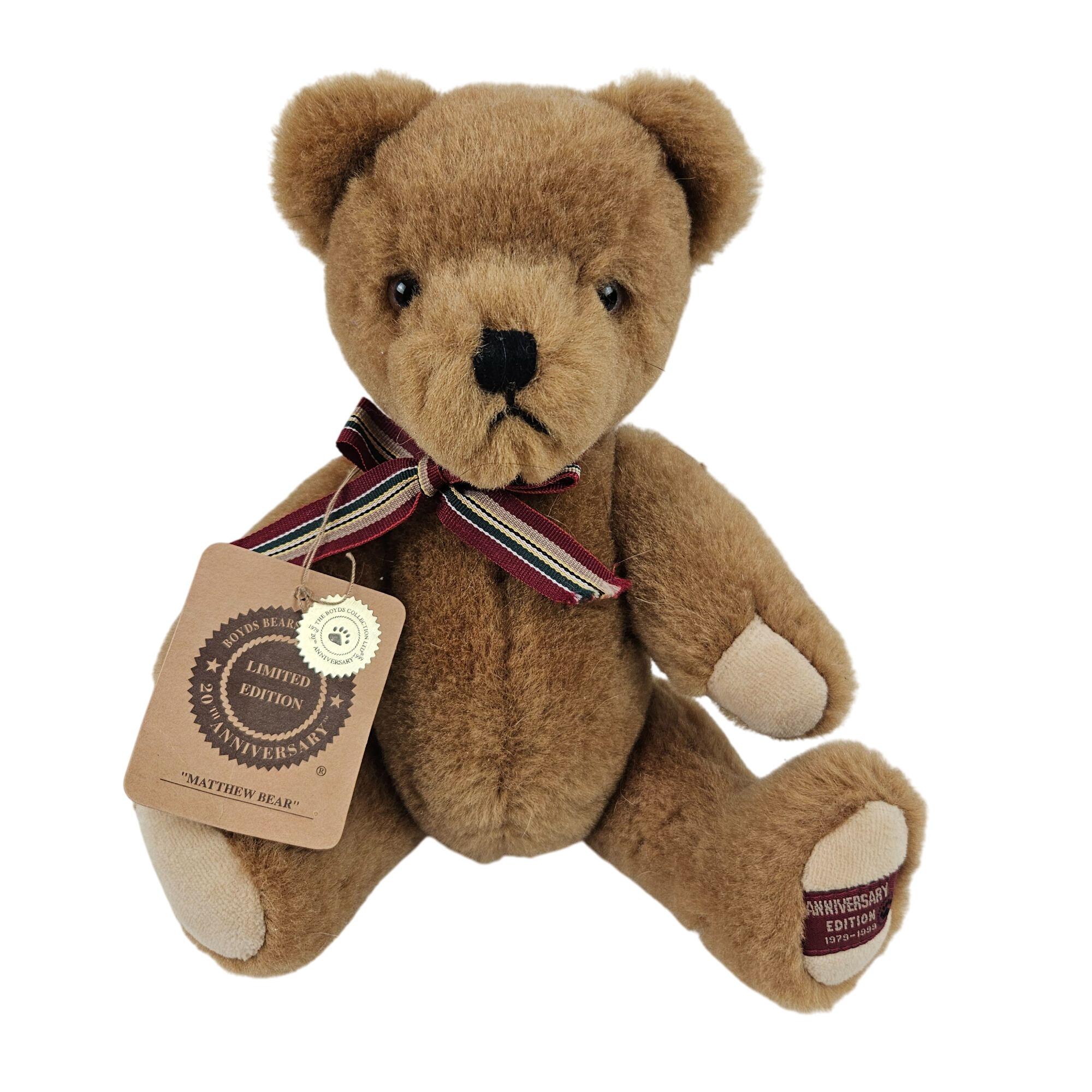 Boyds Bears Plush Matthew 20th Anniversary Limited Edition