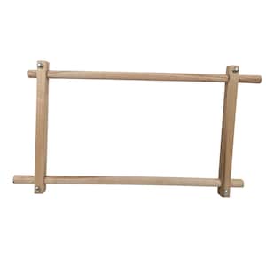 Adjustable Wooden Scroll Frame Needlepoint 21 x 12 Embroidery Beech Wood