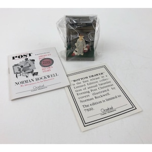 Goebel Miniatures Pewter Bottom Drawer Norman Rockwell Saturday Post 1989