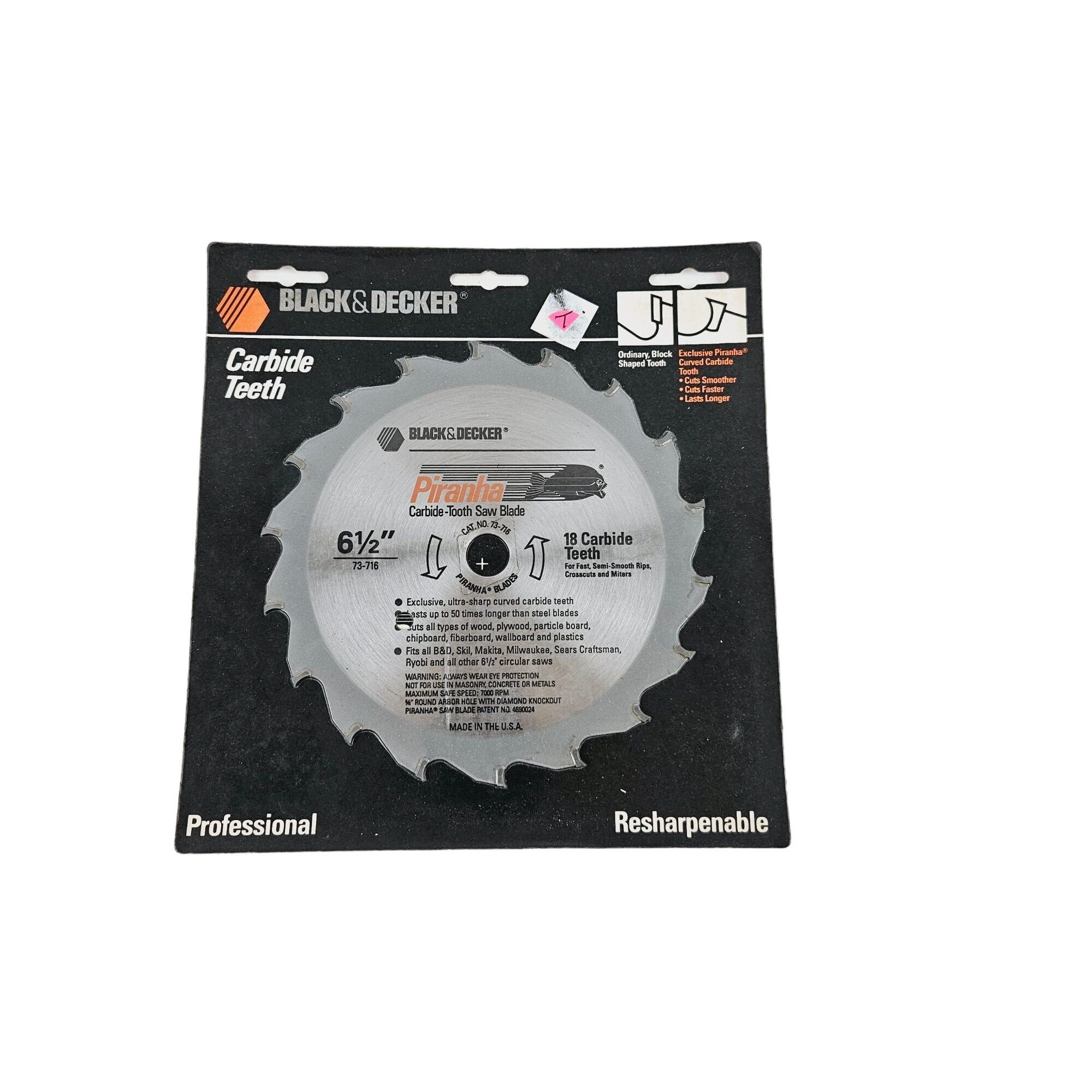 Black Decker Piranha 6 1/2