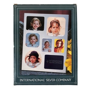 International Silvertone Collage Frame 99117767 Tabletop 1992