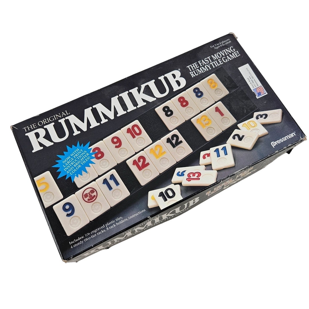 Vintage Pressman Rummikub Tile Number the Original 24 Players Etsy