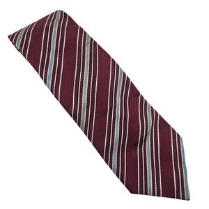Holliday Brown London Mens Necktie Silk Diagonal Stripe Bernard Hill England